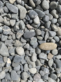 Round shingle and river stones