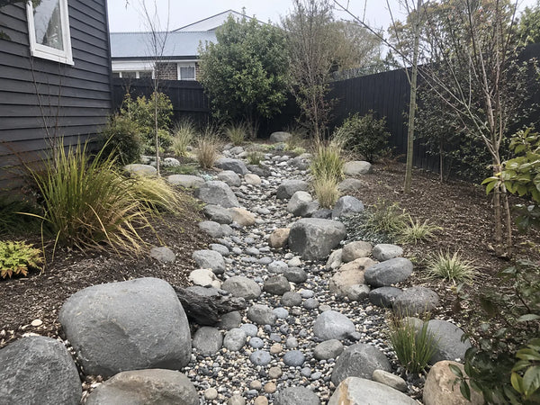 Round shingle and river stones